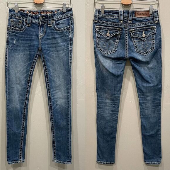 Rock Revival Jessica Skinny Jeans - Size: 26 - Picture 1 of 8